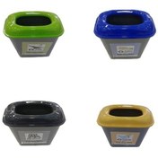 Resim Cam Metal Plastik Kağıt Atık Geri Dönüşüm Çöp Kovası Seti 