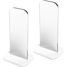 Resim Xindoker Beyzbol/paklanma Eldivenleri İçin 5mm Akrilik Gösterge Rafı 2 Adet - Boşluk Tasarrufu Ve Estetik Odası Dekoru - Beyaz Beyaz 