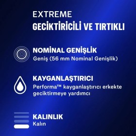 Resim Durex Extreme Tırtıklı Prezervatif 30'lu + Durex Intense Uyarıcı Jel 10ml 