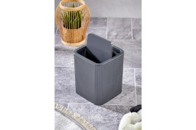 Resim Line Çizgili Kare Kapaklı Klik Çöp Kovası Banyo Mutfak 
