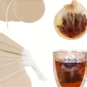 Resim 100 adet Ağartılmamış Çay Demleme Torbaları - Gevşek Yaprak, Kahve & Baharatlar için Mükemmel | Kullanımı Kolay İpli Tasarım | Demleme & Pişirme için Daha Sağlıklı Seçim 