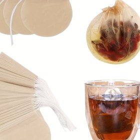 Resim 100 adet Ağartılmamış Çay Demleme Torbaları - Gevşek Yaprak, Kahve & Baharatlar için Mükemmel | Kullanımı Kolay İpli Tasarım | Demleme & Pişirme için Daha Sağlıklı Seçim 