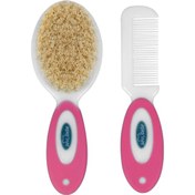 Resim Sevi Bebe Naturel Fırça Tarak Seti Art 401 Pembe 