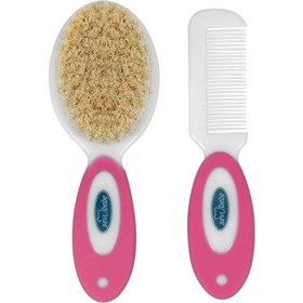 Resim Sevi Bebe Naturel Fırça Tarak Seti Art 401 Pembe 