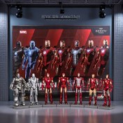 Resim Marvel Lisanslı Iron Man 3 10. Yıl Dönümü 4 İnç Hareketli Figür - Ev/Masa Dekoru için Mükemmel, Koleksiyon ve Parti Süslemesi - Tatiller, Doğum Günleri & Kutlamalar İçin İdeal Hediye 