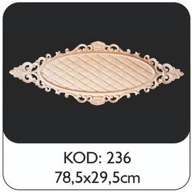 Resim Rich Esnek Kırılmaz Polyester Obje Esnek Aplik No 236 78.5X29.5 Cm 