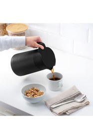 Resim IKEA UNDERLÄTTA termos, siyah, 1,2 lt 