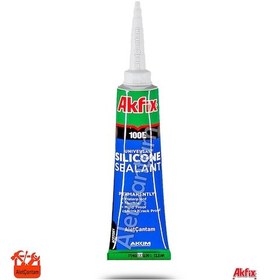 Resim Akfix 100E Tüp Silikon Şeffaf 50 Ml (422995675) Şeffaf 