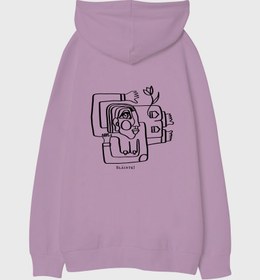 Resim Güller ve Kadehler Viskili Oversize Unisex Kapüşonlu Sweatshirt 