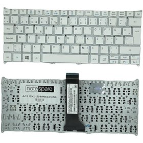 Resim Notespare Acer Ile Uyumlu Aspire V5-122p-42154g50nbb, V5-122p-42154g50nss Notebook Klavye Beyaz Tr 
