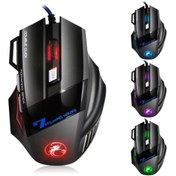 Resim M90 X7 Oyun Faresi Kablolu Usb Oyun 7 Düğme Ledli Gaming Mouse 