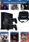 Resim GLW GlowTech PS4 500GB - 2 Kol + Çanta + 10 Oyun 