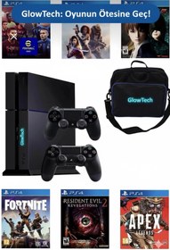 Resim GLW GlowTech PS4 500GB - 2 Kol + Çanta + 10 Oyun 