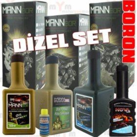 Resim Mannbor Dizel Katkı Seti: Bor +Dpf +Enjektör Temizleyici+Mazot Katkı Mann Dizel 