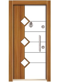 Resim 3555 Ahşap Kaplama Çelik Kapı, Kaplama Daire Kapısı 