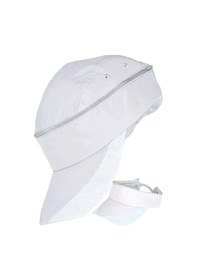 Resim Tezzgelsin Unisex Mikro Kumaş Fermuarlı Sporcu Koşu Tenis Şapkası Vizör Şapka Beyaz 