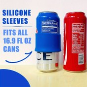 Resim Bu Silikon Bardak Kapağı 16.9 Ounce Bira Kutuları İçin Uygun ve Açık Hava Piknikleri, Konserler, Seyahat ve Partiler İçin Mükemmel. Büyü Çubuğu Olarak Kullanılabilir, Kadınlar İçin Yaz Elbiseleri Hediyesi ve Taşınabilir Asılı Raf Olarak Kullanılabilir. 