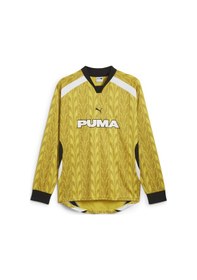 Resim Puma Football Jersey Longsleeve Erkek Forma-yeşil Yeşil 