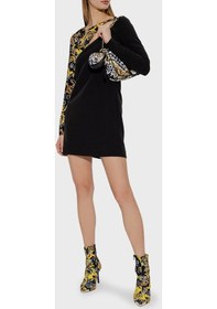Resim Versace Jeans Couture Bayan Elbise 74hao910 N0103 899 Siyah 