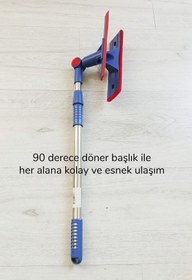 Resim Genel Markalar Çok Amaçlı Pratik Cam Temizleyici Kıl Tüy Toplayıcı Halı Kanepe Koltuk Temizleyici Döner Başlıklı 