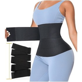 Resim Sh Mağazacılık 3M Waist Trainer Şekillendirici Sarma Bel Korsesi Siyah 