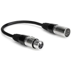 Resim Xlr Kablo - 5 Pin Erkek - 3 Pin Dişi - Dmx Adaptör - 1 Metre 