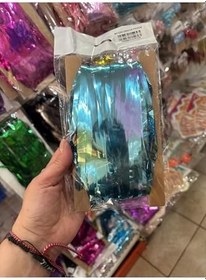 Resim Metalize Kapı Perdesi Mavi Renk 90 Cm * 200 Cm (Iki Tarafı Renklidir) 