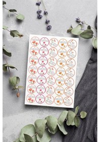 Resim Sevgiyle Hazırlandı Teşekkür Ederiz Stickers Paketleme Kargo 