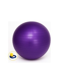 Resim Yeni Nesil Pilates Topu + Pompa Profesyonel Dayanıklı Fitness Yoga Denge Egzersiz Plates Topu 75 Cm Mor 