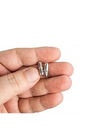 Resim GLASWEN Metal Halkalı Raf Pimi Cam Ahşap Metal Raf Tutucu Çivisi Mobilya Dolap Pimi (25 Adet) 