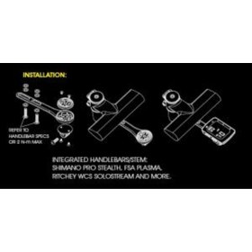 Resim Genel Markalar Boloest Garmin GPS ile uyumlu bisiklet tutucu, bisiklet bilgisayarı gidon tutucu, Garmin Edge 200/5 