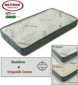 Resim 90X180 Heyner Çift Yönlü Bamboo Ve Organic Cotton Yaylı Yatak 90X180 Ortopedik Yaylı Yatak 