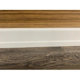 Resim Pasha Dekor 8 cm Lake Beyaz Parke Süpürgelik 