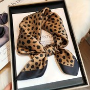 Resim Kadınlar için Şık Leopar Desenli Kare Şal - Şık ve Çok Yönlü Dekoratif Boyun Şalı, Polyester, Esnemez, Elde Yıkama veya Kuru Temizleme, Gece Çıkışı ve Profesyonel Ortamlar için Mükemmel, Akşam Aksesuarı | Şık Boyunluk | Polyester Şal 