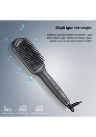 Resim Arzum AR5071 Trendcare Saç Düzleştirici Fırça Antrasit 