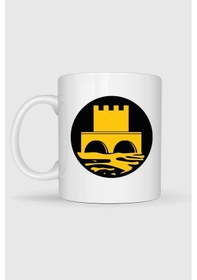 Resim Deniz İstihkam Astsubay Sınıf İşareti Tasarımlı Kupa Bardak Beyaz 