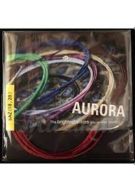 Resim Kırmızı Aurora 0.18 Kısa Sap Bağlama Teli Takımı +10 Adet Tezene 