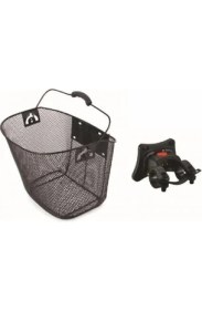 Resim Elektrikli Motor 26 Mtb Ön Sepet Demir Siyah [kızaklı] 