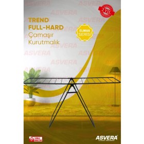 Resim Asvera Elmas Serisi - Trend Full-Hard Borulu Çamaşır Kurutmalık - Ekonomik Çamaşır Kurutma Askısı 