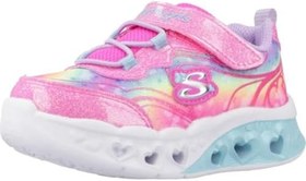 Resim Skechers FLUTTER HEART LİGHTS - GROOVY SWİRL Kız Çocuk Ps Pembe Işıklı Spor Ayakkabı 