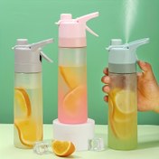 Resim 1 adet 650ml Taşınabilir Sprey Su Şişesi - BPA-Free, Sızdırmaz, Hafif - Açık Hava Aktiviteleri, Yoga, Yürüyüş, Spor Salonu ve Fitness için İdeal - Anneler Günü Hediyesi için Mükemmel, Açık Hava Hidrasyonu|Dokunmuş Şişeler|Dayanıklı Plastik 