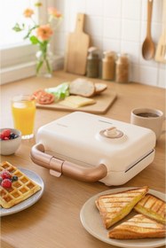 Resim Fressi Tost Ve Waffle Makinesi | Çıkarabilir Yapışmaz Plakalı | 3 Ayrı Plaka | 