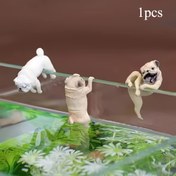 Resim 1-3 adet İz bırakmayan yapışkanlı çizgi film köpek aksesuarları reçine DIY el sanatları akvaryum heykelleri ev dekorasyonu, yüzey dekorasyonu ve çeşitli oda tipleri için - büyüleyici hayvan dekorasyonu, tüm tatiller için elektrik gerektirmez 
