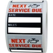 Resim Ximistore9 200 Adet Şeffaf Yağ Değişim Çıkartması - 5x5cm Yüksek Kalite Pet Malzeme 