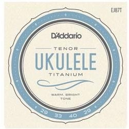 Resim D'Addario EJ87T EJ Serisi Ukulele Tel Seti (Tenor - Titanyum) 