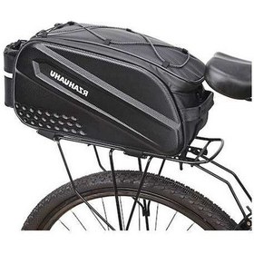 Resim Maoyaya Lixada 10 Litre Çok Fonksiyonlu Bisiklet Arka Bagaj Çantası Siyah Siyah 