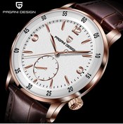 Resim Pagani design PD-1790 Erkek Saati 42MM 100 M Su Geçirmez Mekanik Paslanmaz Çelik Çerçeve Safir Cam Deri Kayış Saat 