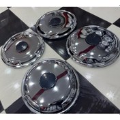 Resim Üniversal 16 İnç Ön Bombeli Arka Düz Krom Jant Kapağı 4 Adet 