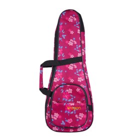 Resim Wagon 04 Serisi Tenor Ukulele Çantası - Hibiskus Pembe 