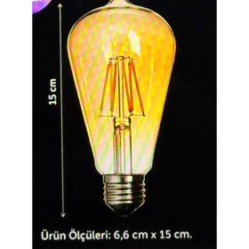 Resim ZMR Lumıxa 4W 2700K Rustik Ampul Amber 